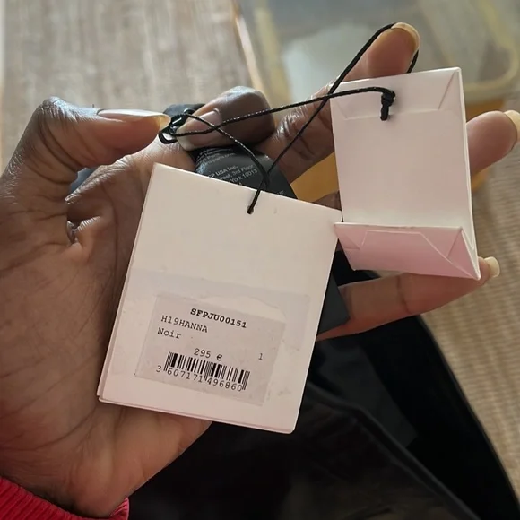 💓SOLD💓~~~SANDRO LAMBSKIN LEATHER SKIRT - Picture 7 of 8